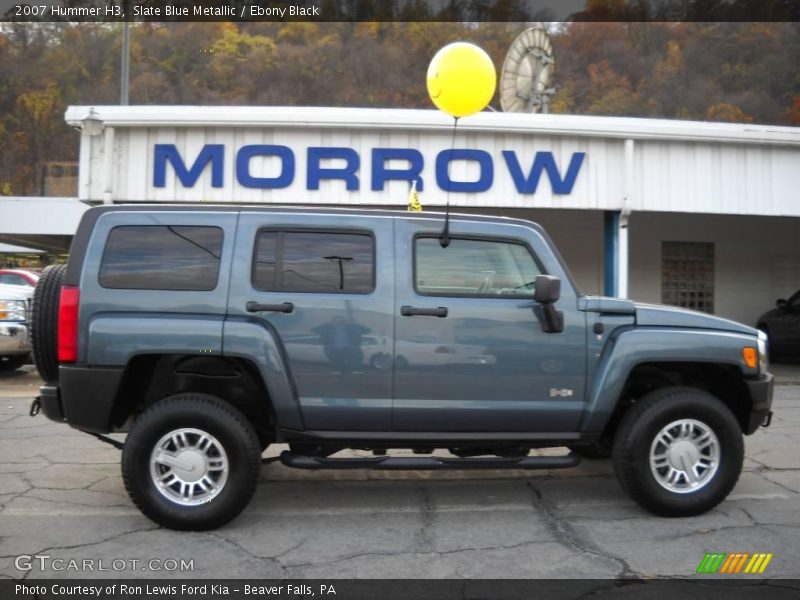 Slate Blue Metallic / Ebony Black 2007 Hummer H3