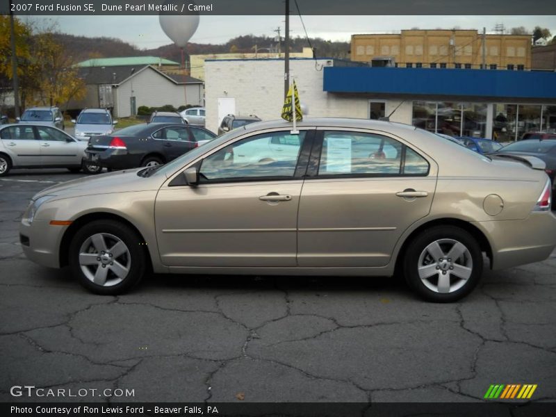 Dune Pearl Metallic / Camel 2007 Ford Fusion SE