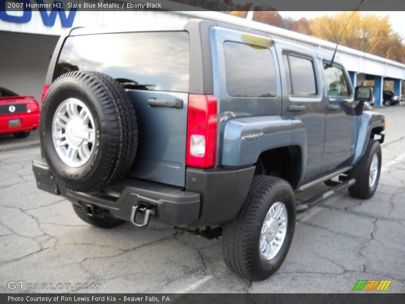 Slate Blue Metallic / Ebony Black 2007 Hummer H3