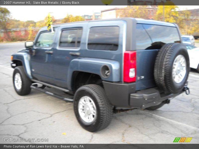 Slate Blue Metallic / Ebony Black 2007 Hummer H3
