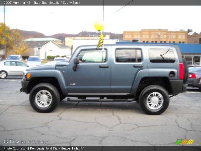 Slate Blue Metallic / Ebony Black 2007 Hummer H3