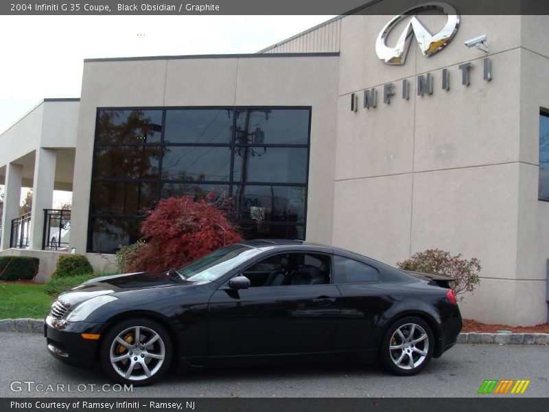 Black Obsidian / Graphite 2004 Infiniti G 35 Coupe