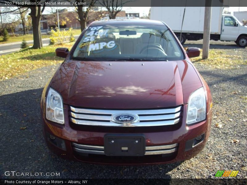 Merlot Metallic / Camel 2007 Ford Fusion SE