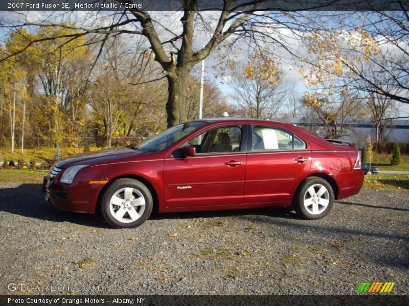 Merlot Metallic / Camel 2007 Ford Fusion SE