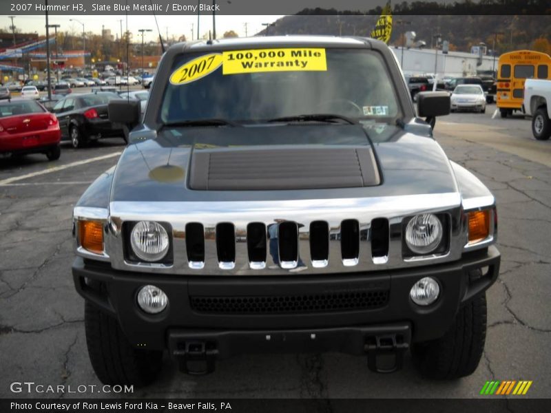 Slate Blue Metallic / Ebony Black 2007 Hummer H3