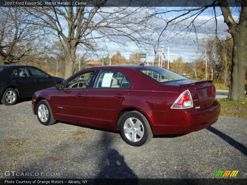Merlot Metallic / Camel 2007 Ford Fusion SE