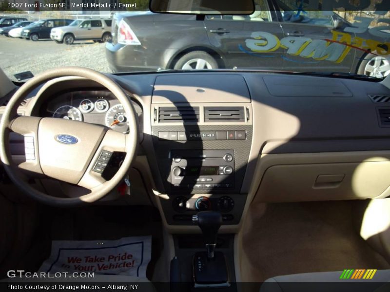 Merlot Metallic / Camel 2007 Ford Fusion SE