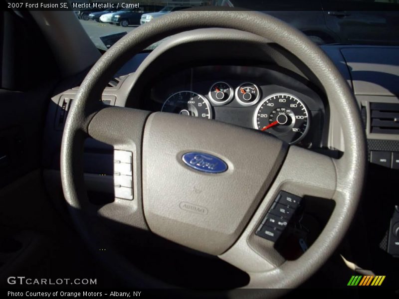 Merlot Metallic / Camel 2007 Ford Fusion SE