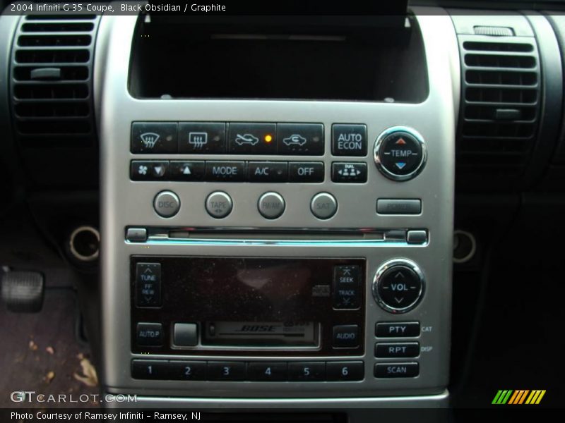Black Obsidian / Graphite 2004 Infiniti G 35 Coupe