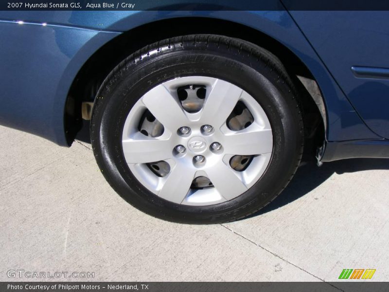Aqua Blue / Gray 2007 Hyundai Sonata GLS