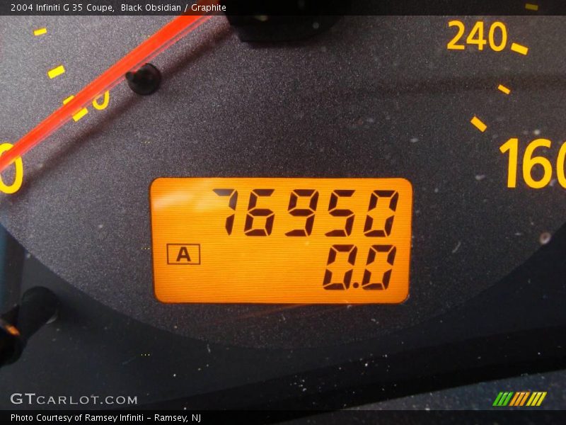 Black Obsidian / Graphite 2004 Infiniti G 35 Coupe