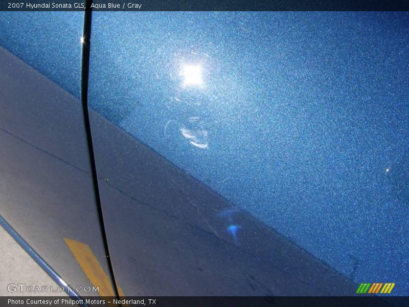 Aqua Blue / Gray 2007 Hyundai Sonata GLS