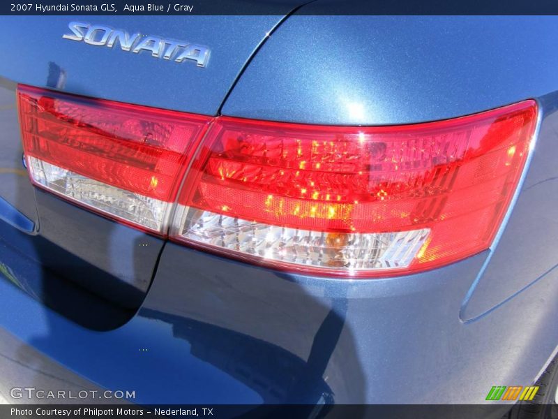 Aqua Blue / Gray 2007 Hyundai Sonata GLS