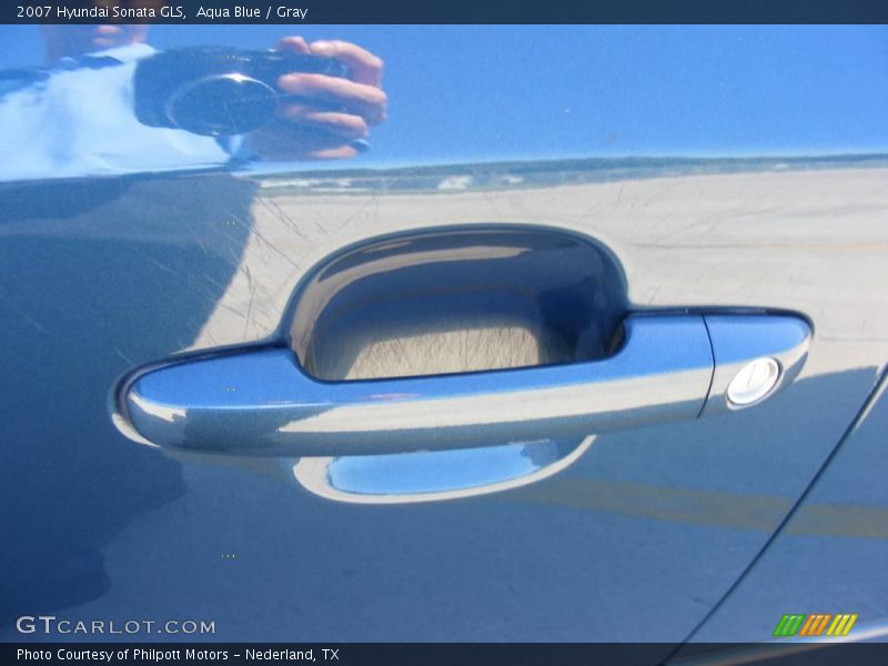Aqua Blue / Gray 2007 Hyundai Sonata GLS
