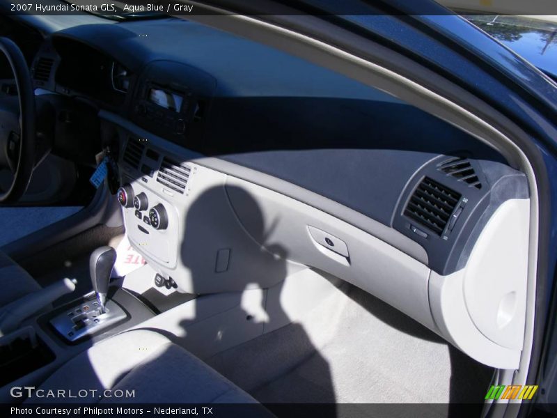 Aqua Blue / Gray 2007 Hyundai Sonata GLS