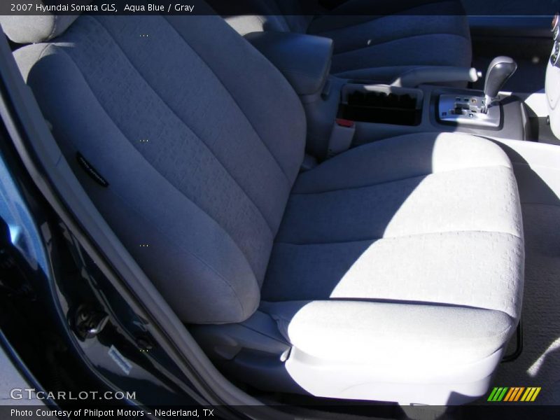 Aqua Blue / Gray 2007 Hyundai Sonata GLS