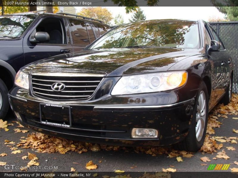 Ebony Black / Beige 2007 Hyundai Azera Limited
