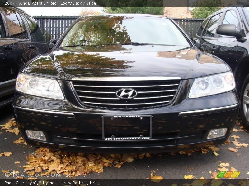 Ebony Black / Beige 2007 Hyundai Azera Limited