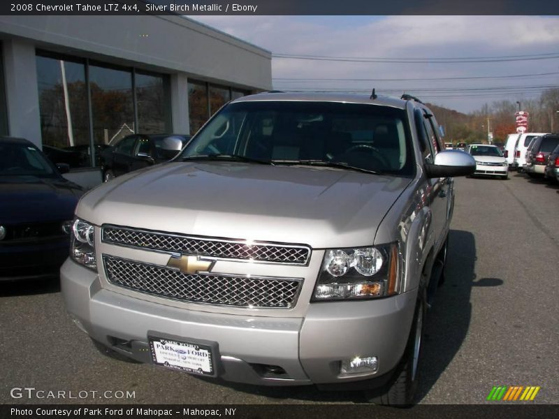 Silver Birch Metallic / Ebony 2008 Chevrolet Tahoe LTZ 4x4