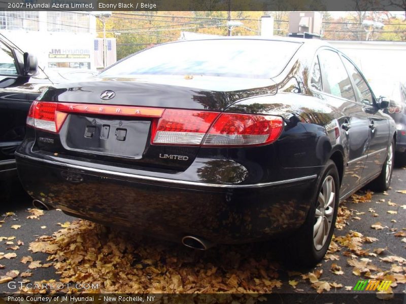 Ebony Black / Beige 2007 Hyundai Azera Limited