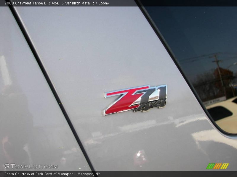 Silver Birch Metallic / Ebony 2008 Chevrolet Tahoe LTZ 4x4