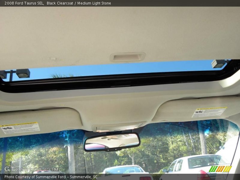 Black Clearcoat / Medium Light Stone 2008 Ford Taurus SEL