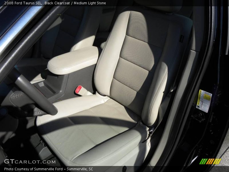 Black Clearcoat / Medium Light Stone 2008 Ford Taurus SEL