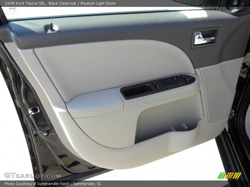 Black Clearcoat / Medium Light Stone 2008 Ford Taurus SEL