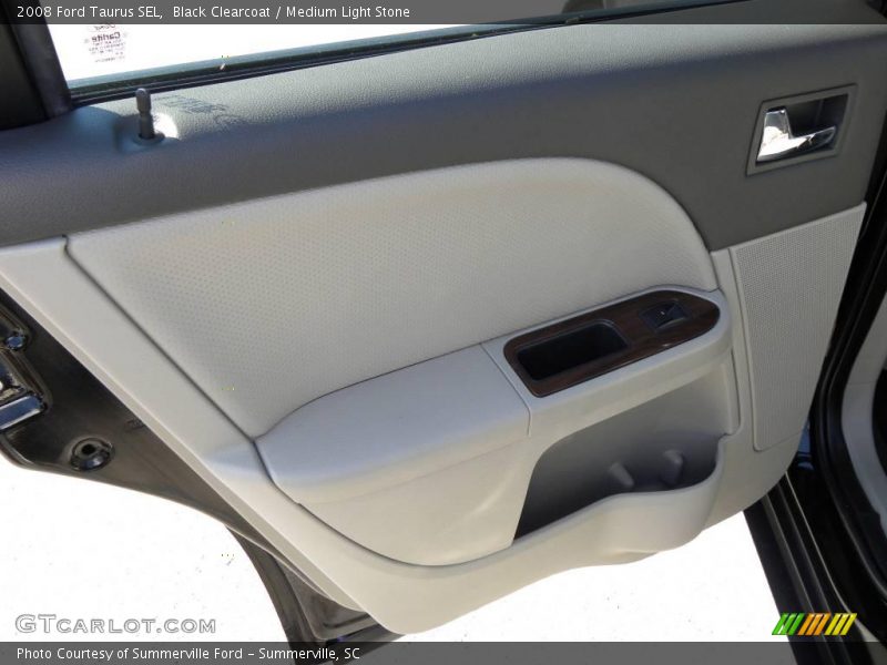 Black Clearcoat / Medium Light Stone 2008 Ford Taurus SEL
