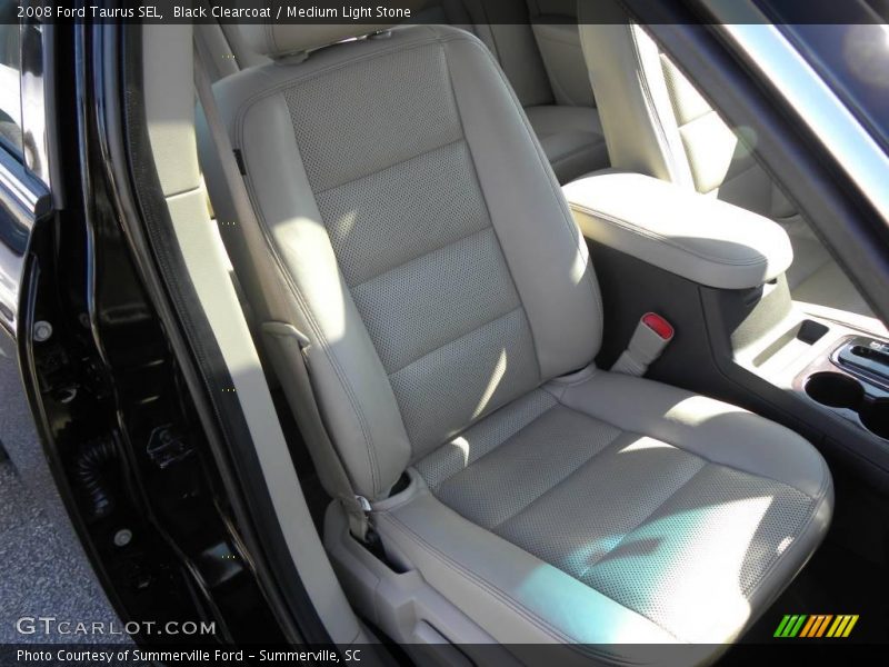 Black Clearcoat / Medium Light Stone 2008 Ford Taurus SEL