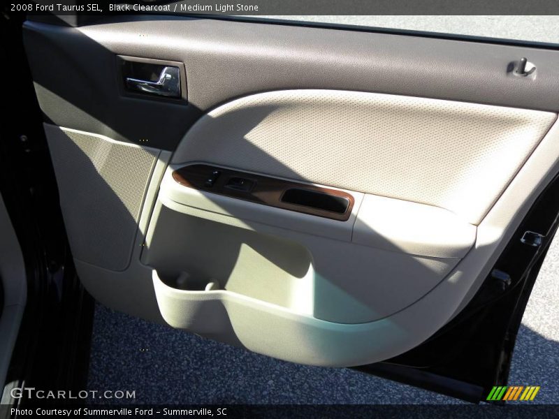 Black Clearcoat / Medium Light Stone 2008 Ford Taurus SEL