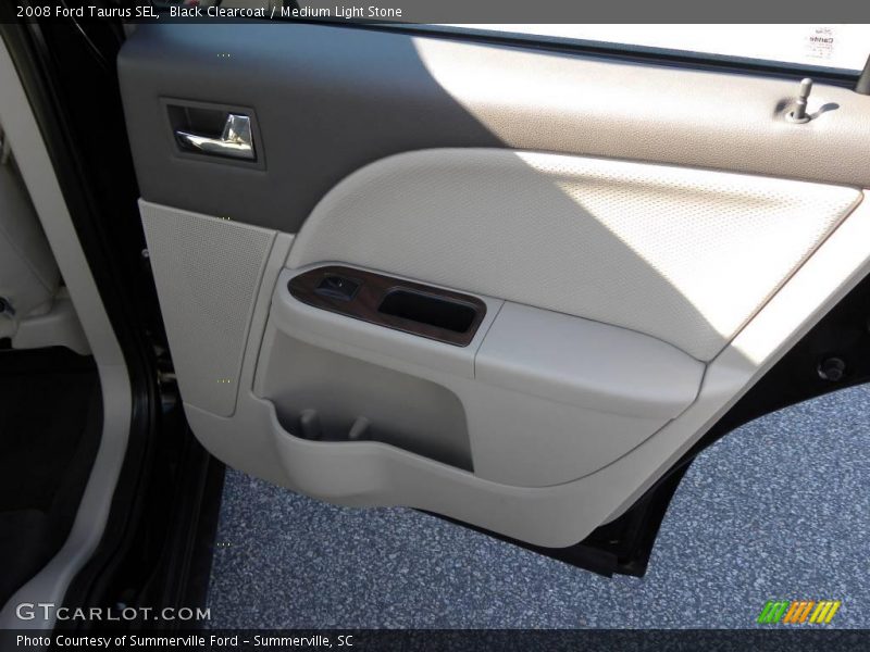 Black Clearcoat / Medium Light Stone 2008 Ford Taurus SEL