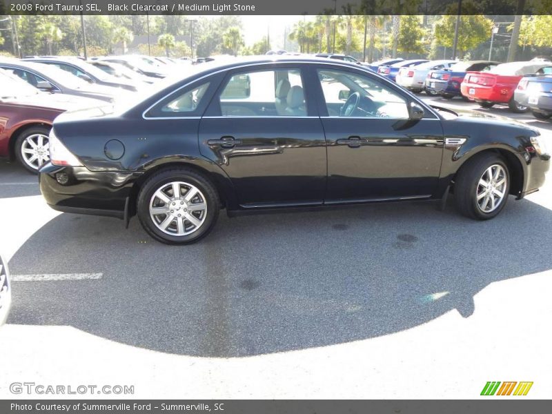 Black Clearcoat / Medium Light Stone 2008 Ford Taurus SEL