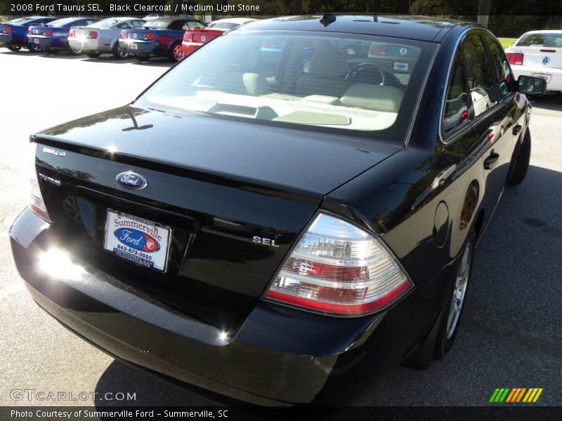 Black Clearcoat / Medium Light Stone 2008 Ford Taurus SEL