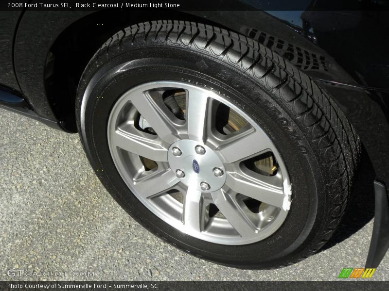 Black Clearcoat / Medium Light Stone 2008 Ford Taurus SEL