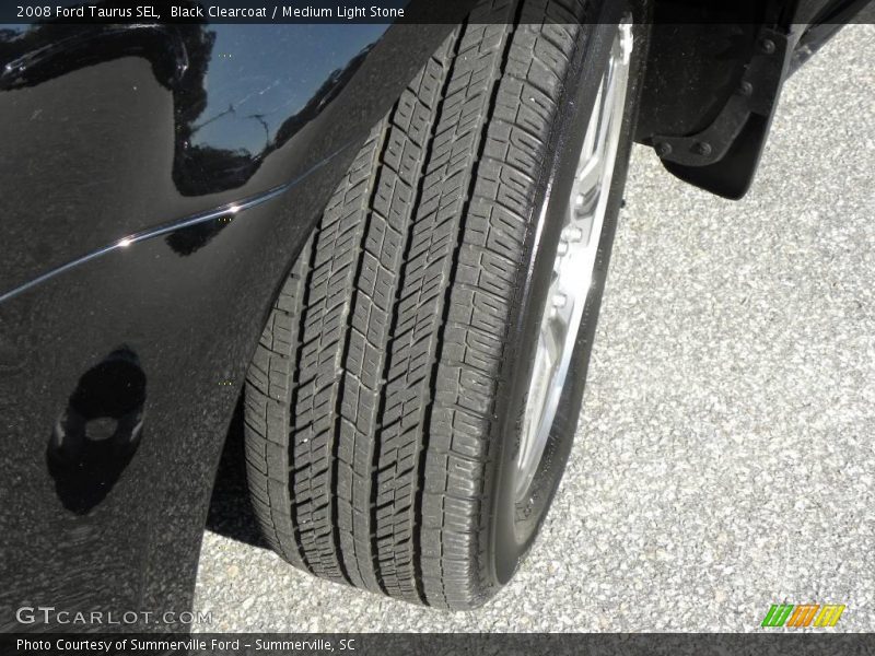 Black Clearcoat / Medium Light Stone 2008 Ford Taurus SEL