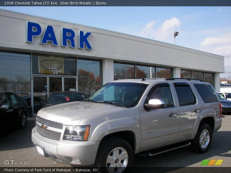 Silver Birch Metallic / Ebony 2008 Chevrolet Tahoe LTZ 4x4