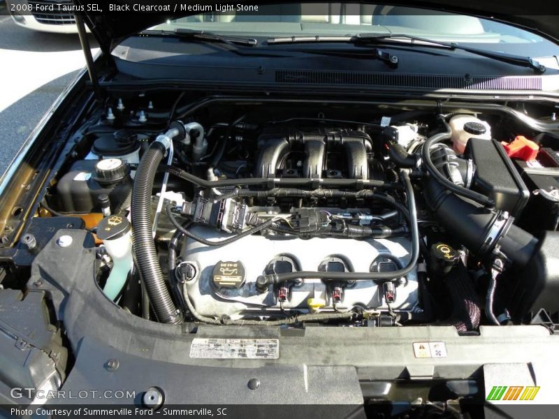 Black Clearcoat / Medium Light Stone 2008 Ford Taurus SEL
