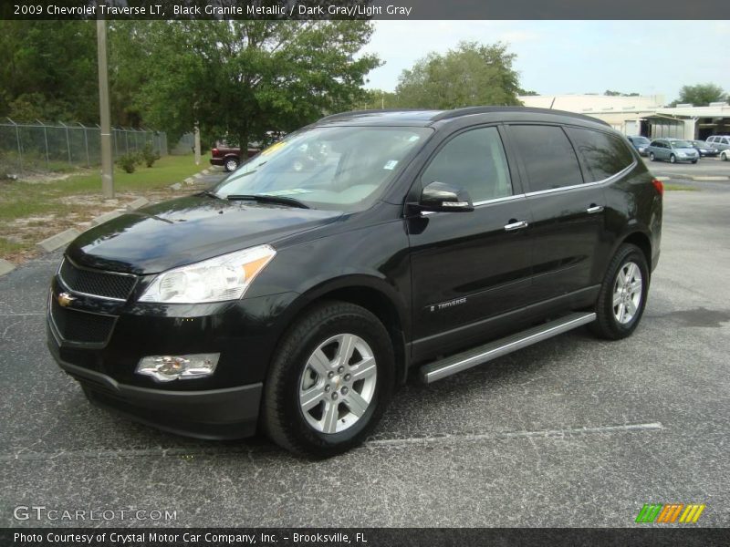 Black Granite Metallic / Dark Gray/Light Gray 2009 Chevrolet Traverse LT