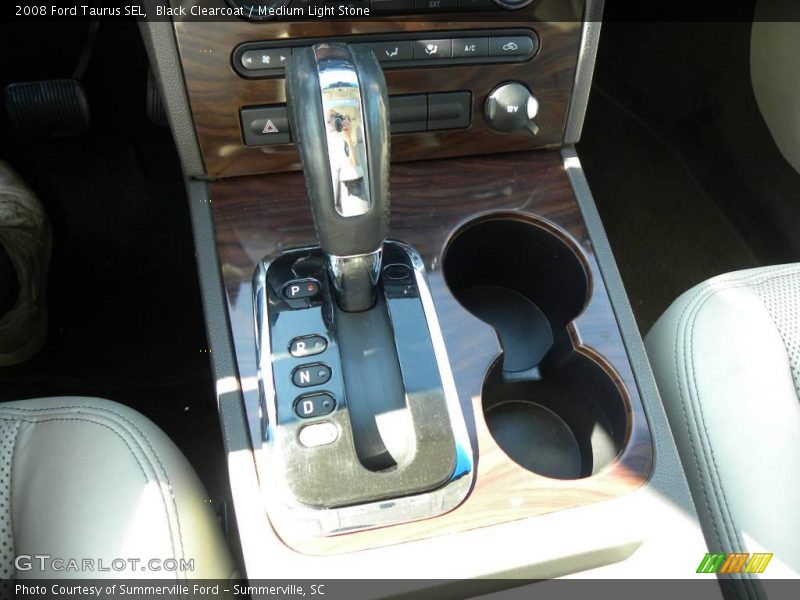 Black Clearcoat / Medium Light Stone 2008 Ford Taurus SEL