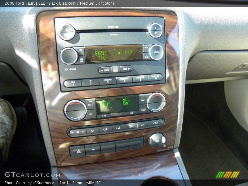 Black Clearcoat / Medium Light Stone 2008 Ford Taurus SEL