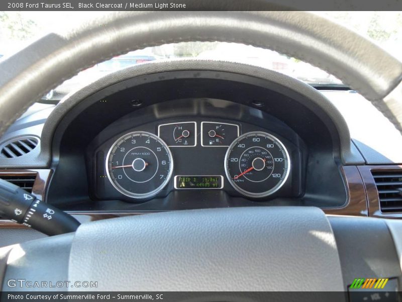 Black Clearcoat / Medium Light Stone 2008 Ford Taurus SEL