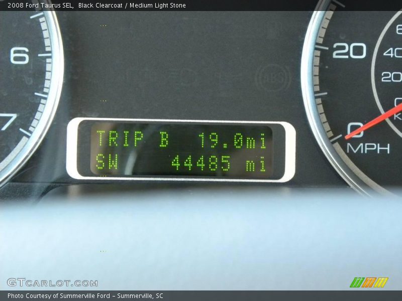 Black Clearcoat / Medium Light Stone 2008 Ford Taurus SEL