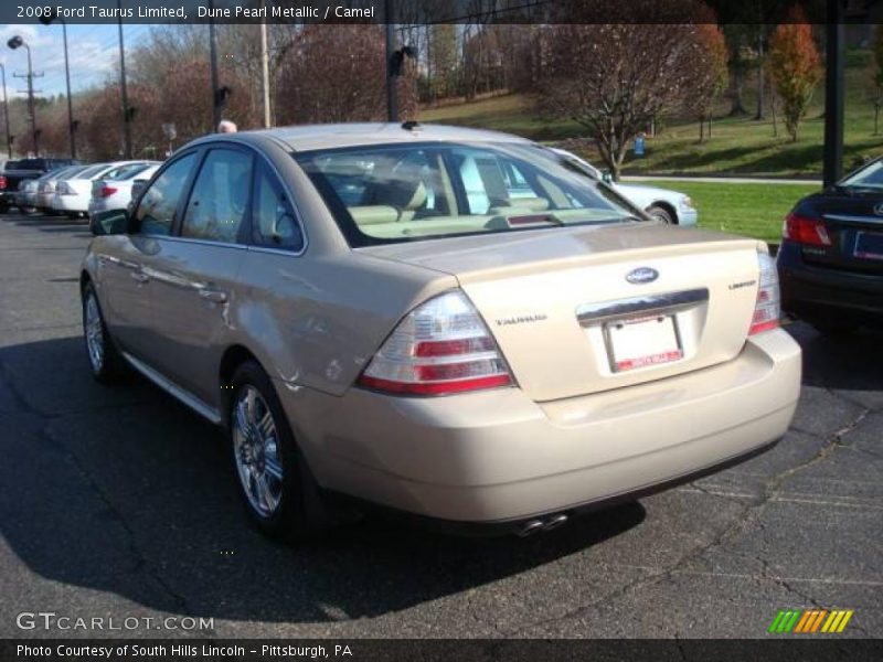 Dune Pearl Metallic / Camel 2008 Ford Taurus Limited