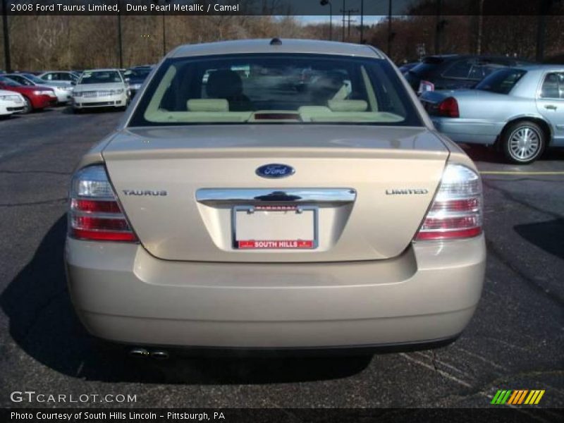 Dune Pearl Metallic / Camel 2008 Ford Taurus Limited
