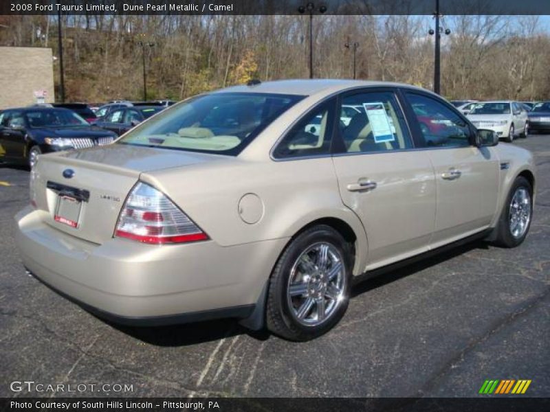 Dune Pearl Metallic / Camel 2008 Ford Taurus Limited