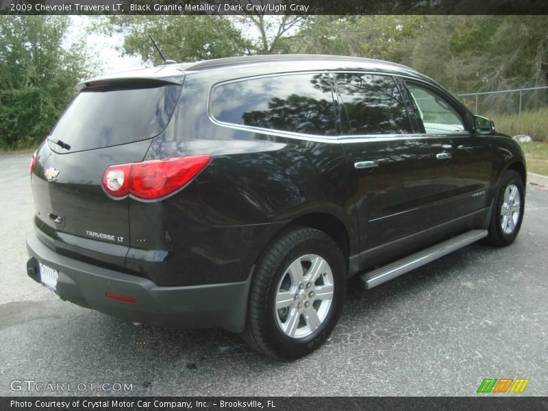 Black Granite Metallic / Dark Gray/Light Gray 2009 Chevrolet Traverse LT