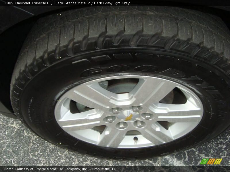 Black Granite Metallic / Dark Gray/Light Gray 2009 Chevrolet Traverse LT