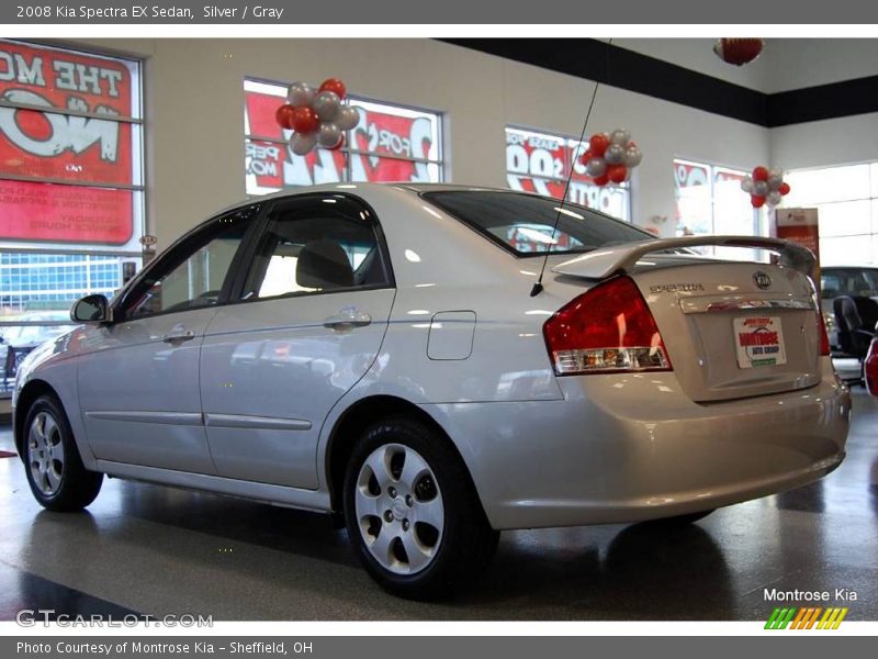 Silver / Gray 2008 Kia Spectra EX Sedan