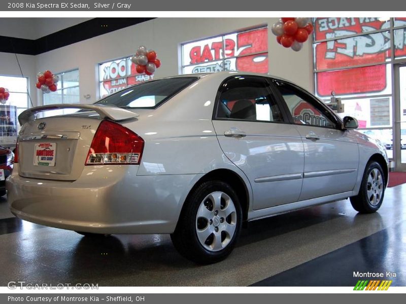Silver / Gray 2008 Kia Spectra EX Sedan